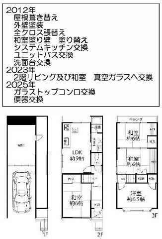 常盤駅 徒歩2分 構造:木造土地面積:54.56平米 ( 16.5坪 ) 建物面積:100.44平米 ( 30.38坪 )